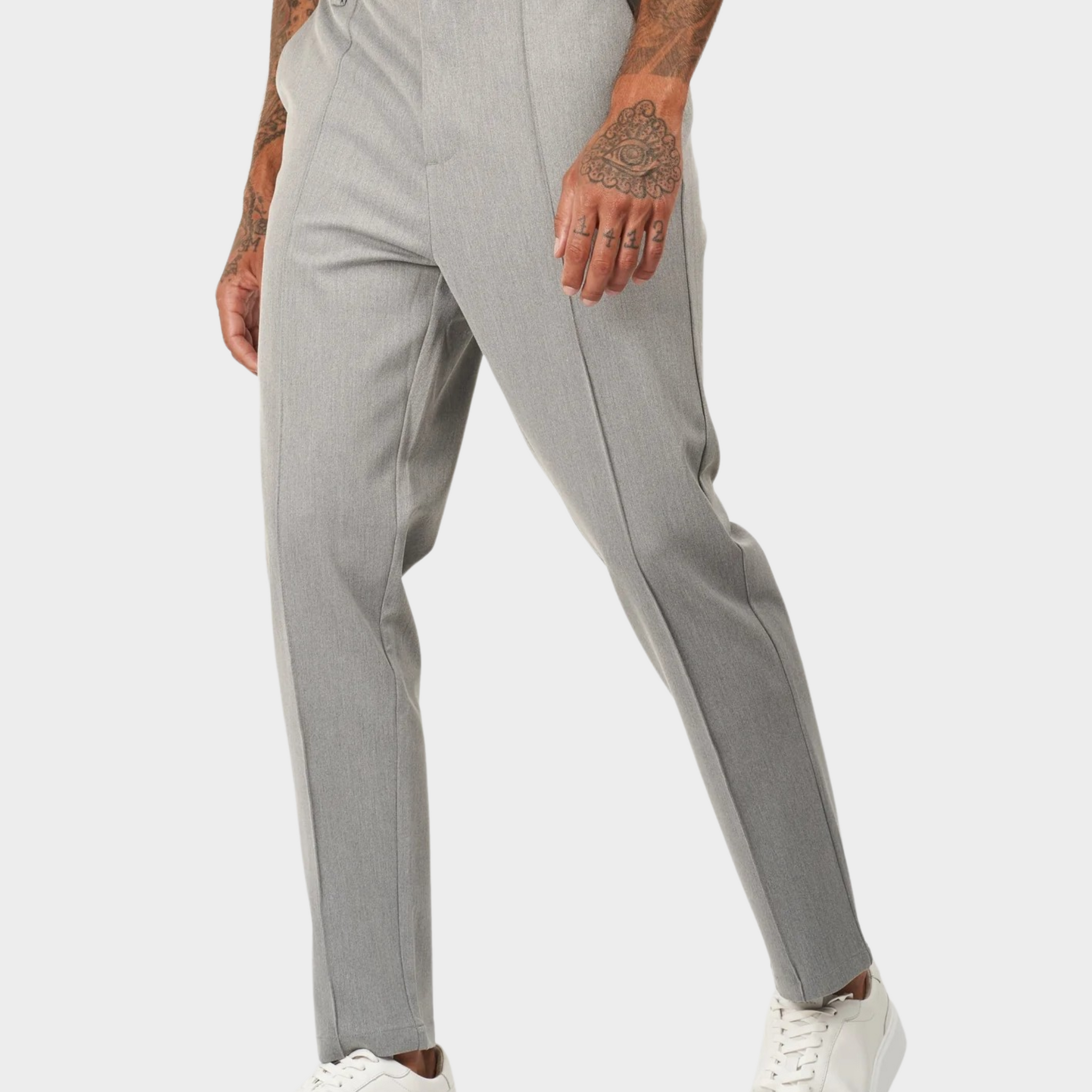 Pantalon de Costume Homme en Tailleur Capri [Tissu Premium]