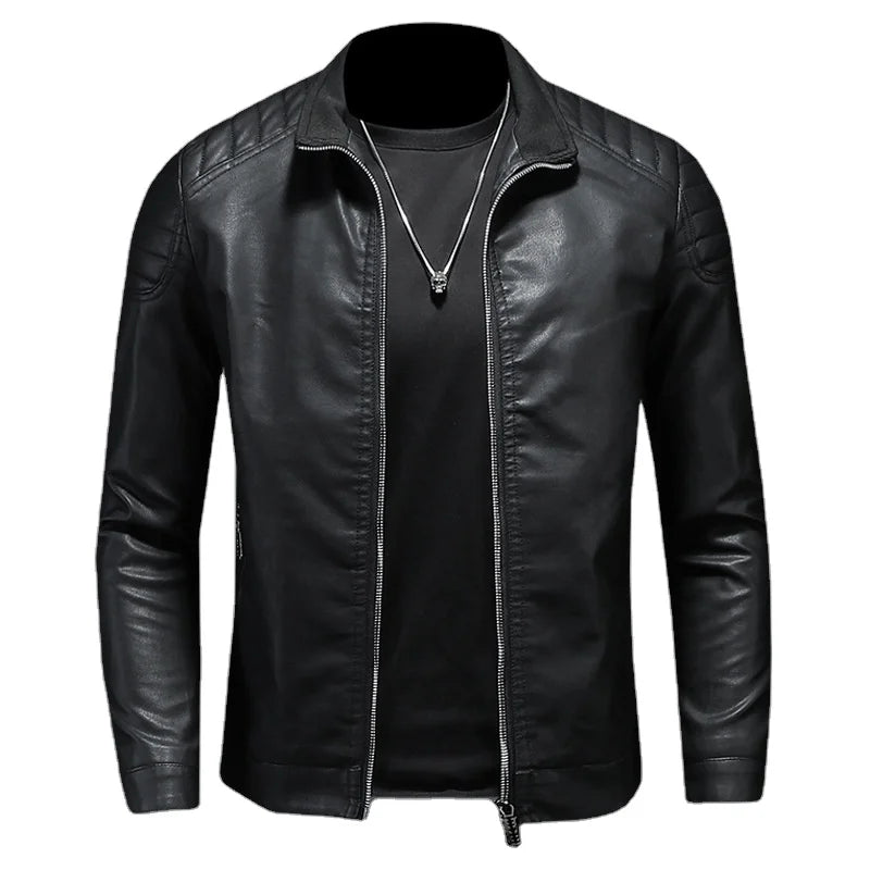 Veste en Cuir pour Homme Motard Bellvian - BL126
